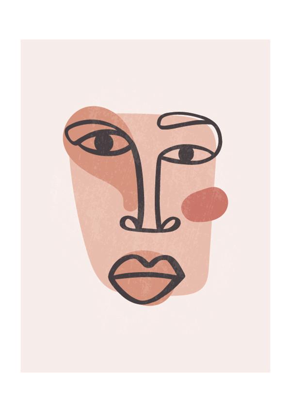 Plakát Abstraktní tváře Set3