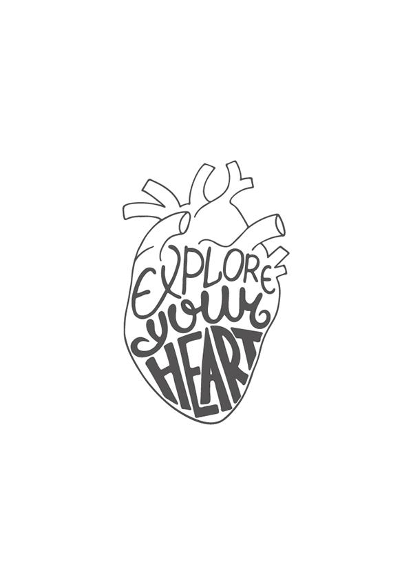 Plakát Explore your heart