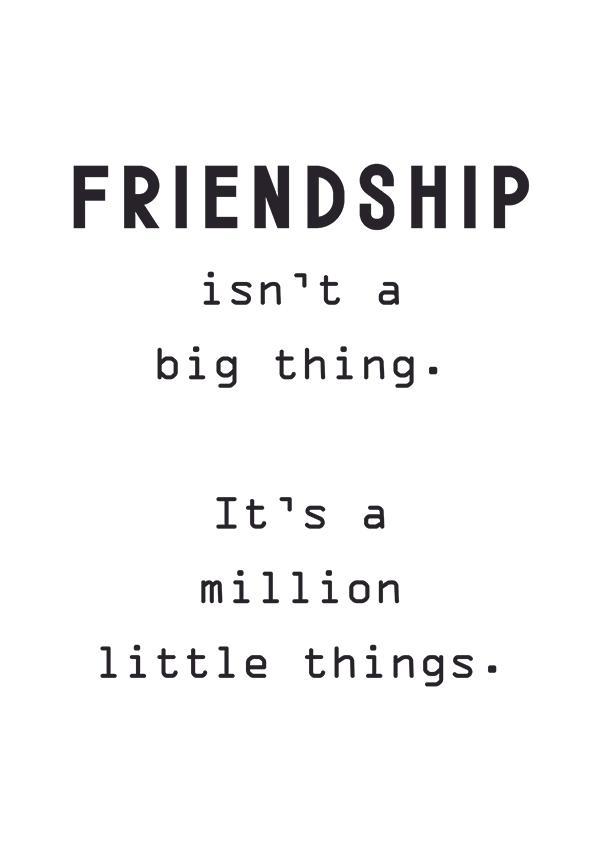 Plakát Friendship isn´t a big thing
