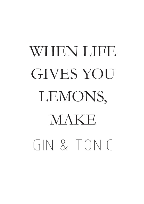 Plakát Gin tonic