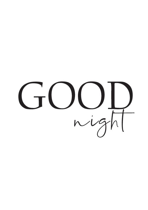 Plakát Good night 1