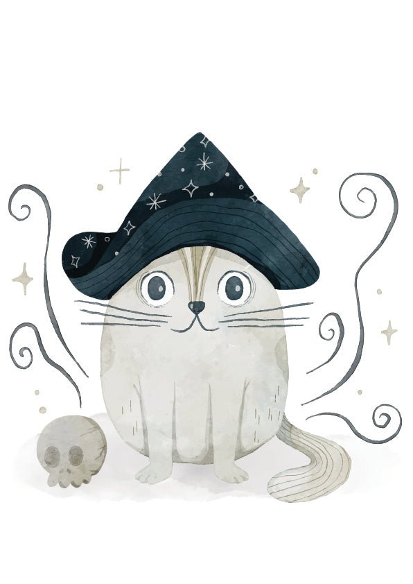 Plakát Halloweenský kocour