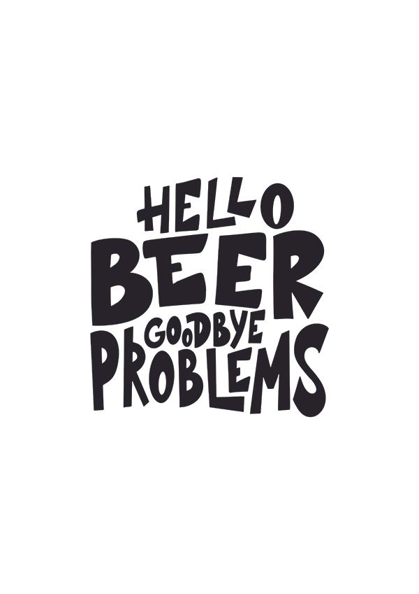 Plakát Hello beer