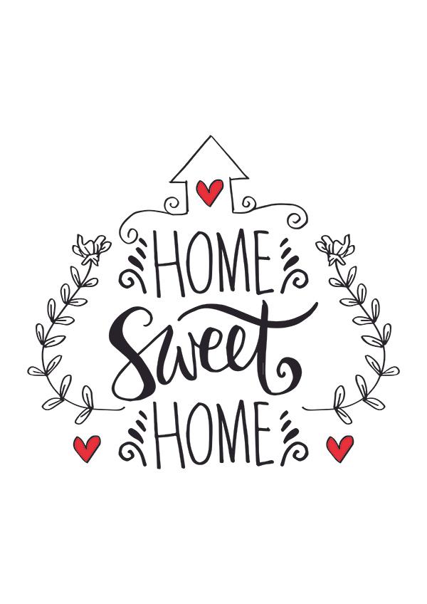 Plakát Home sweet home 2