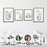 Plakát Hrošík s květinou