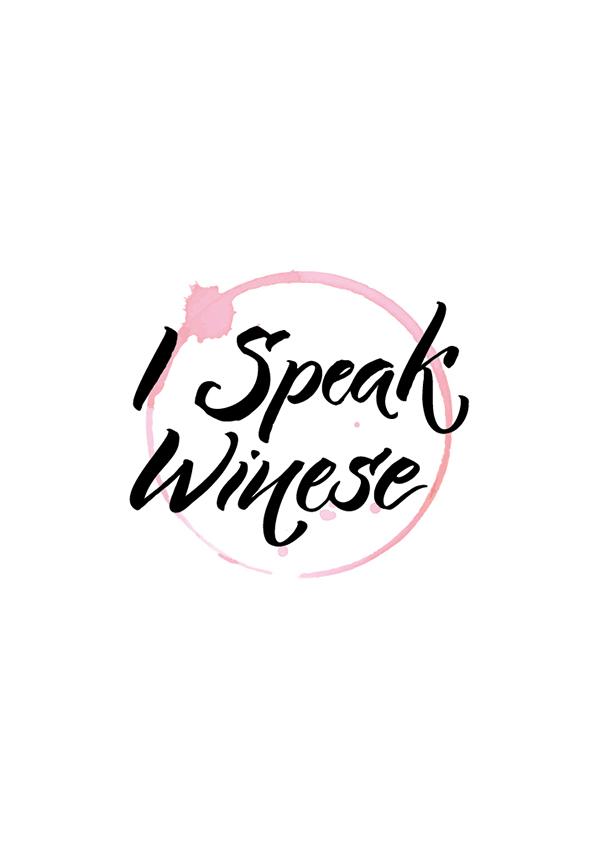 Plakát I speak winese