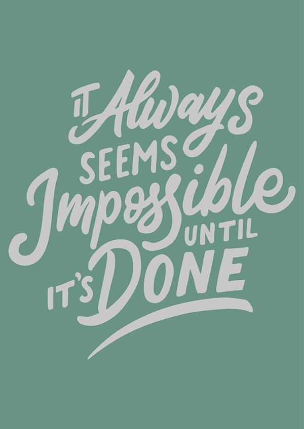 Plakát It always seems impossible