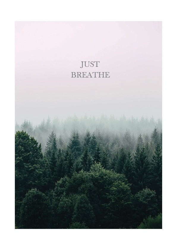 Plakát Just breathe