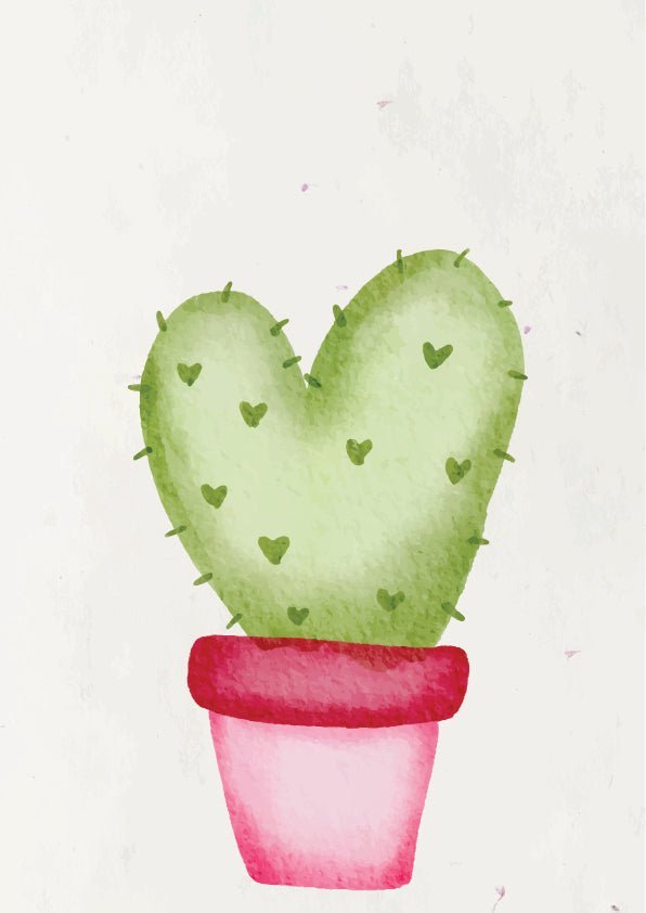Plakát Kaktus srdce