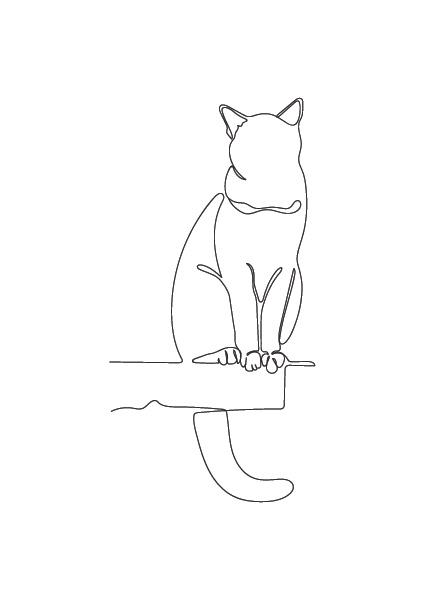 Plakát Kočka na větvi