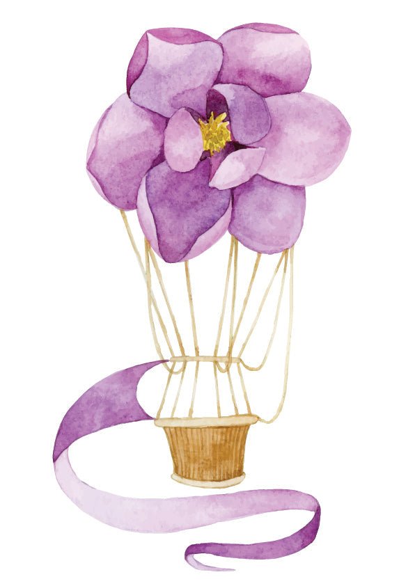 Plakát Květinový balón