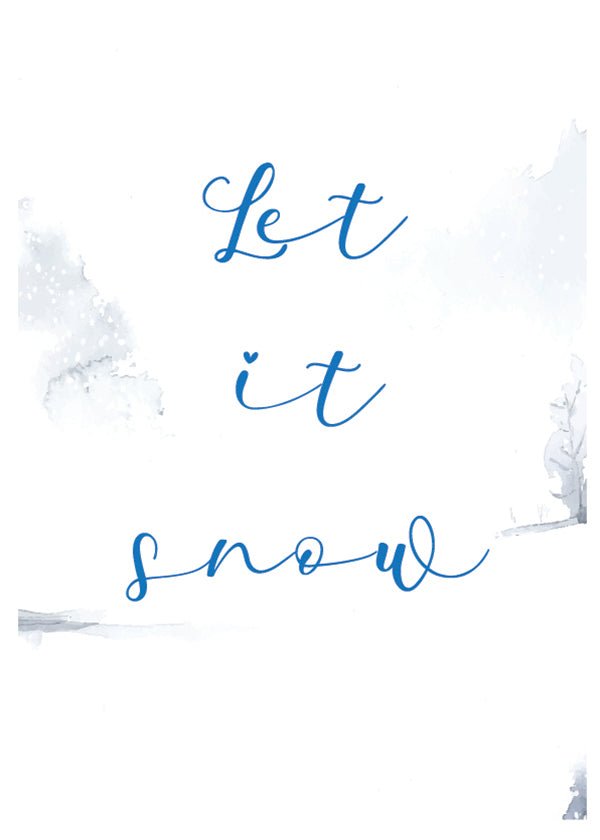 Plakát Let it snow