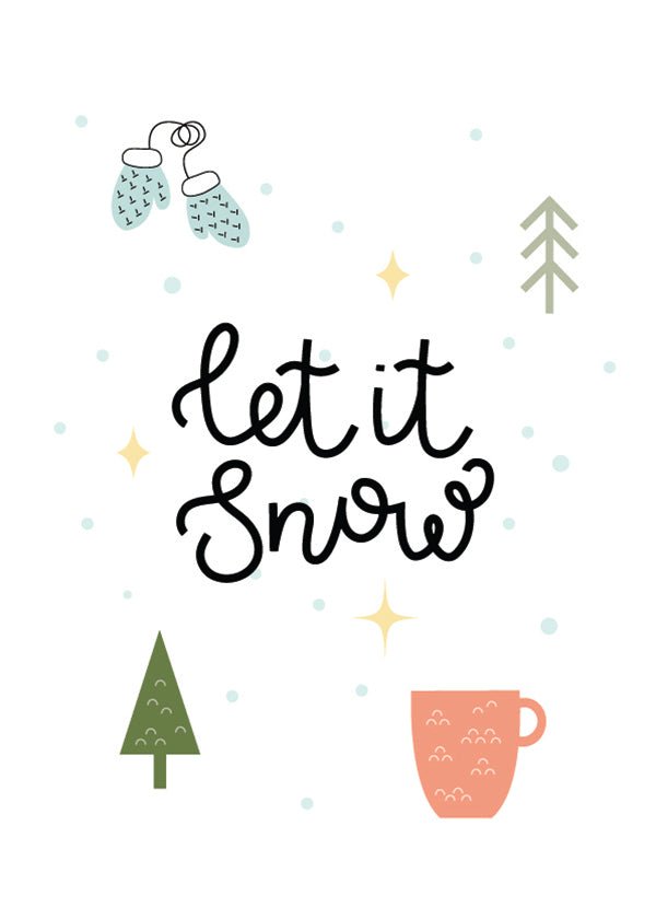 Plakát Let it snow 2
