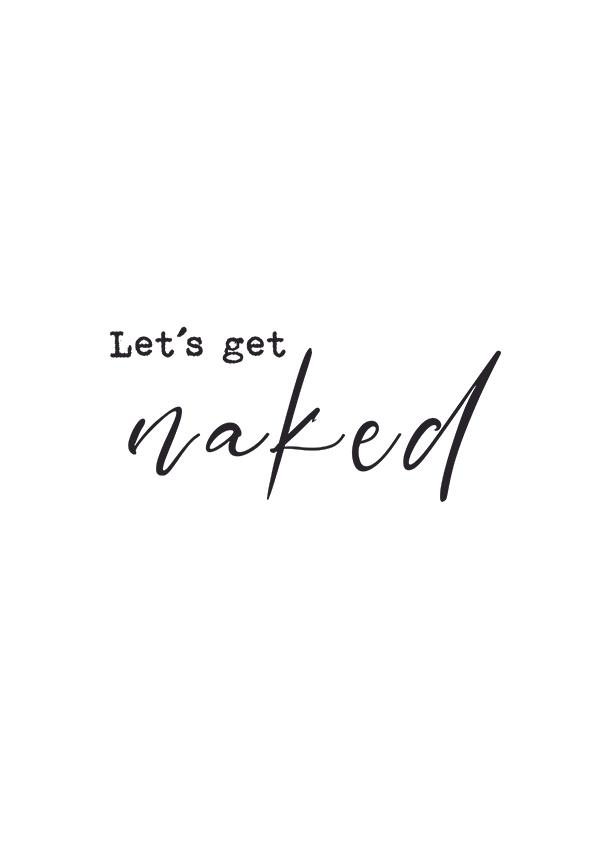 Plakát Let´s get naked