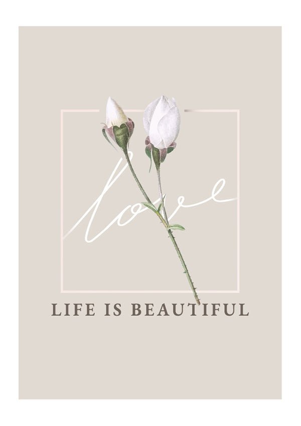 Plakát Life is beautiful