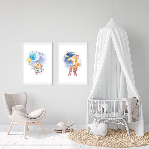 Plakát 'Lvíček astronautem' do dětského pokoje