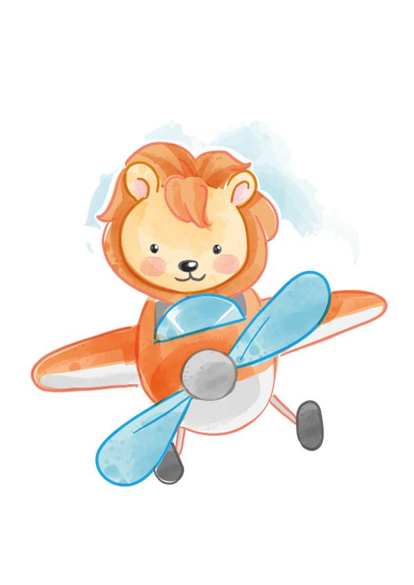 Plakát Lvíček pilotem