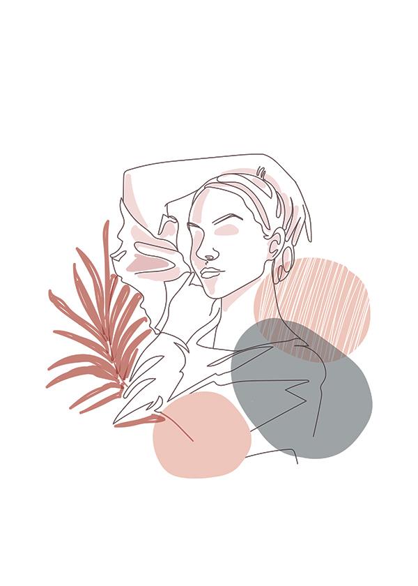 Plakát Malovaná modelka