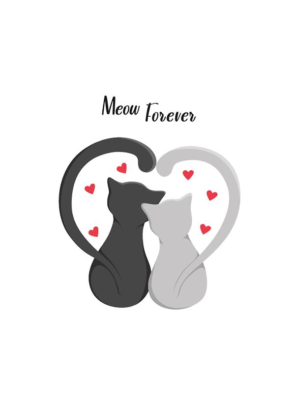 Plakát Meow Forever