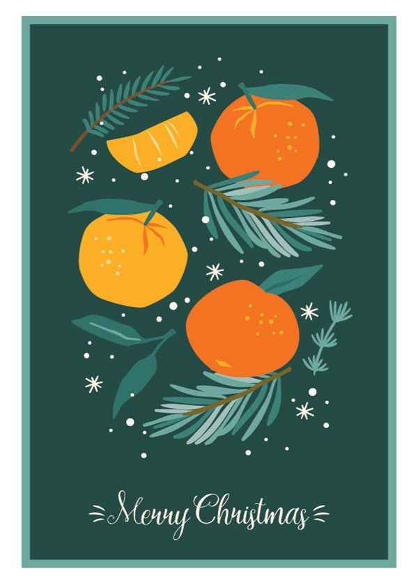 Plakát Merry Christmas fruits