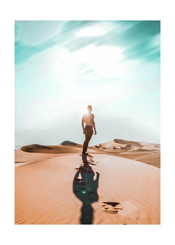 Plakát Muž na poušti