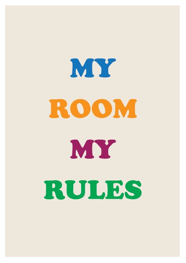 Plakát My room my rules