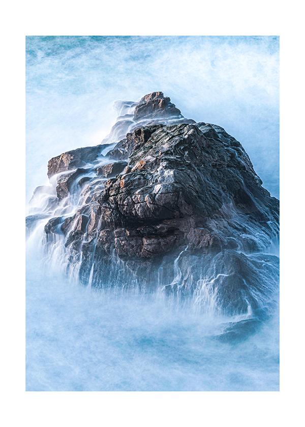 Plakát Oceán omývající skaliska