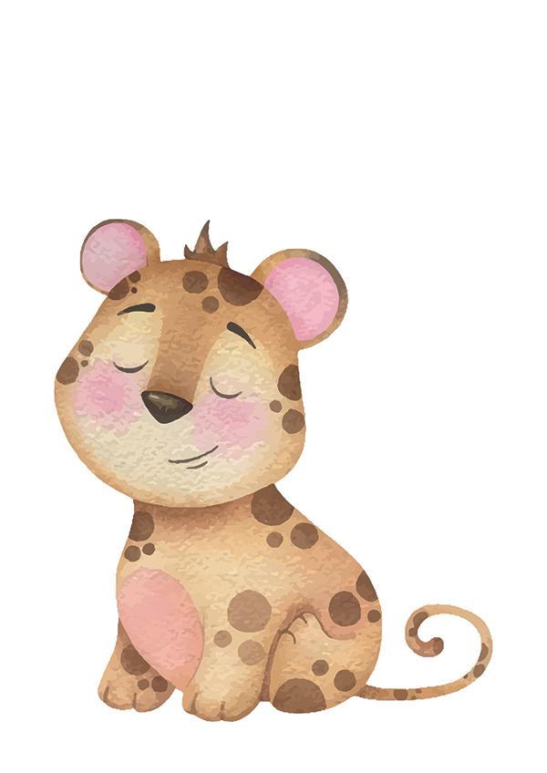 Plakát Odpočívající tygřík