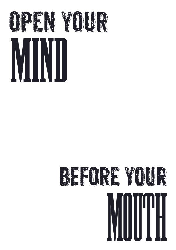 Plakát Open your mind