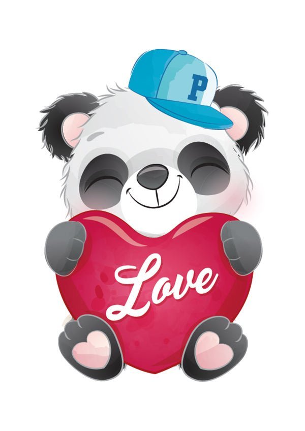 Plakát Panda se srdíčkem