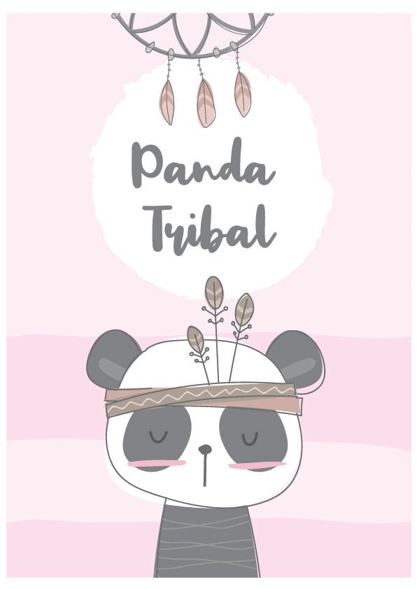 Plakát Panda tribal