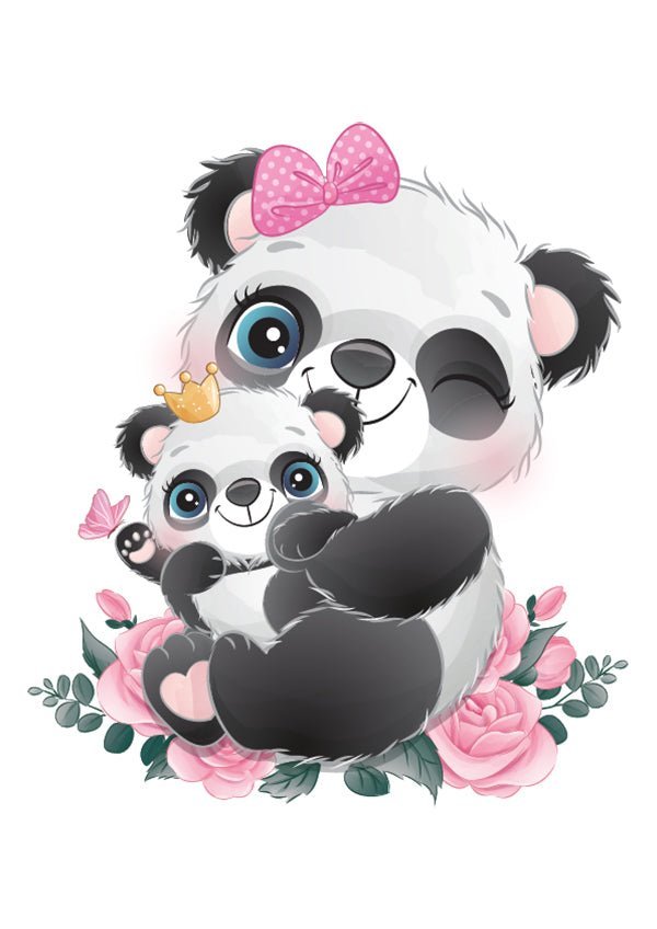 Plakát Pandí máma a mládě