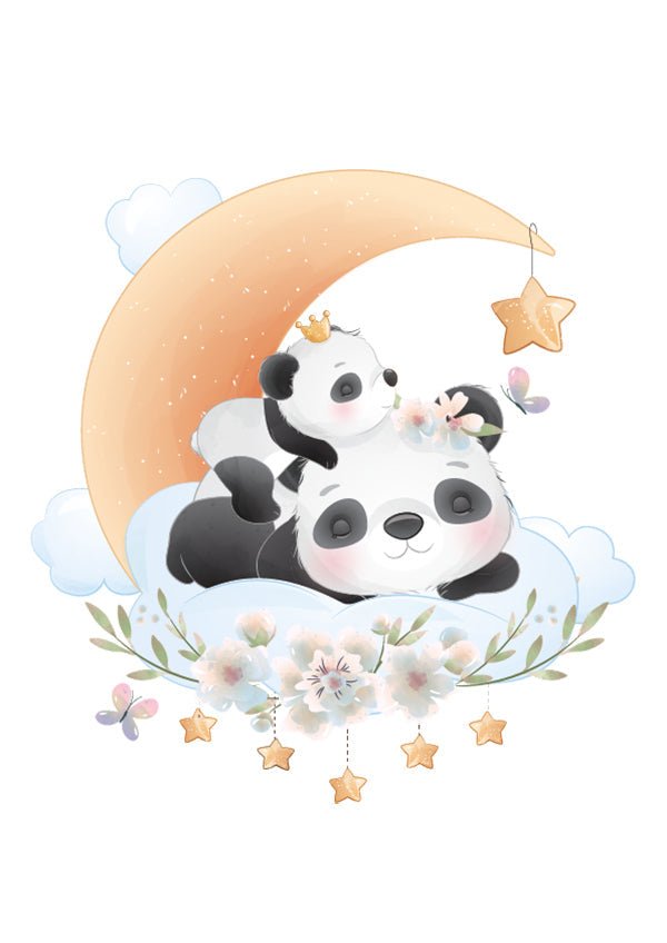 Plakát Pandy na obláčku