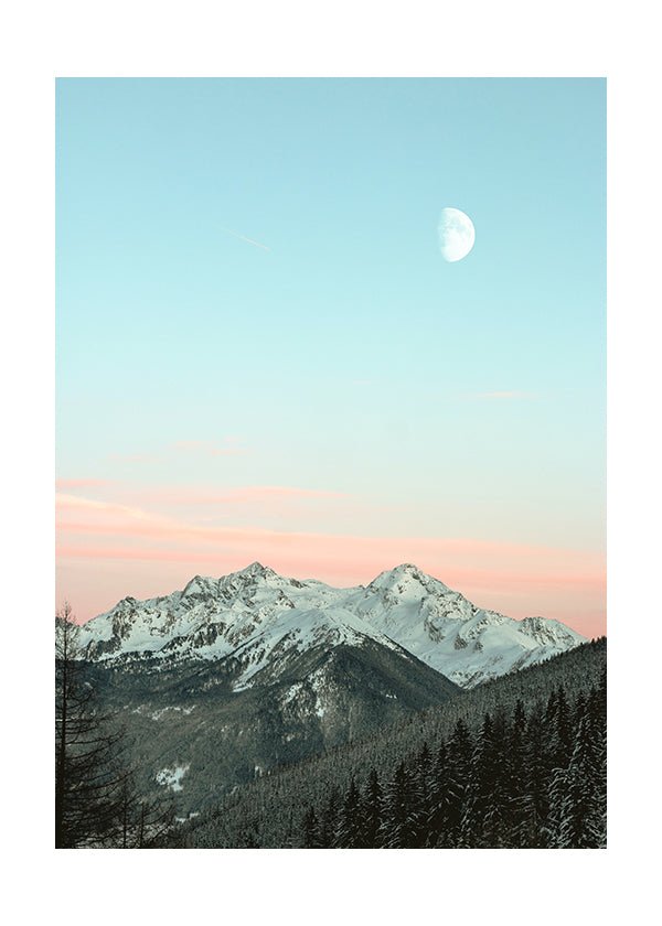 Plakát Pastelová scenérie v horách