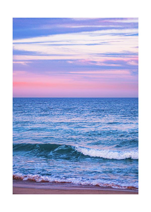 Plakát Pastelové barvy moře