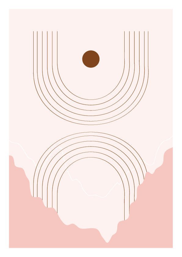 Plakát Pink abstract Set3