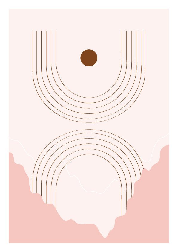 Plakát Pink abstract Set3