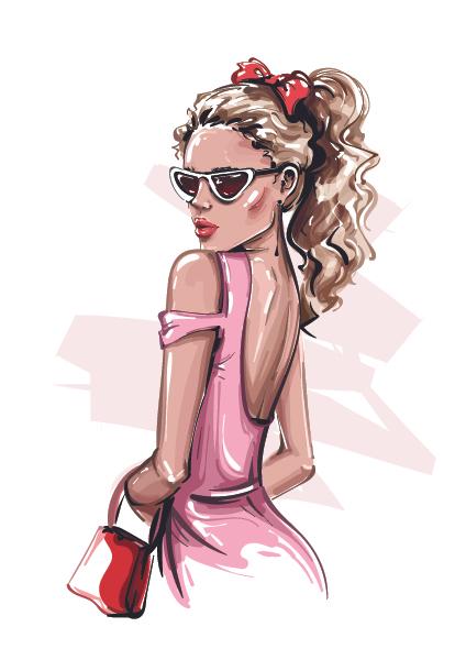 Plakát Pink dress