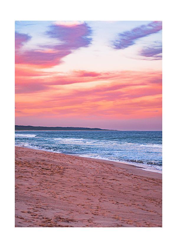 Plakát Pláž v pastelových barvách