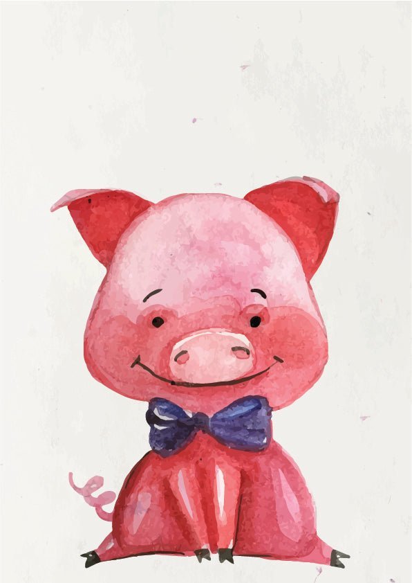 Plakát Prasátko elegán
