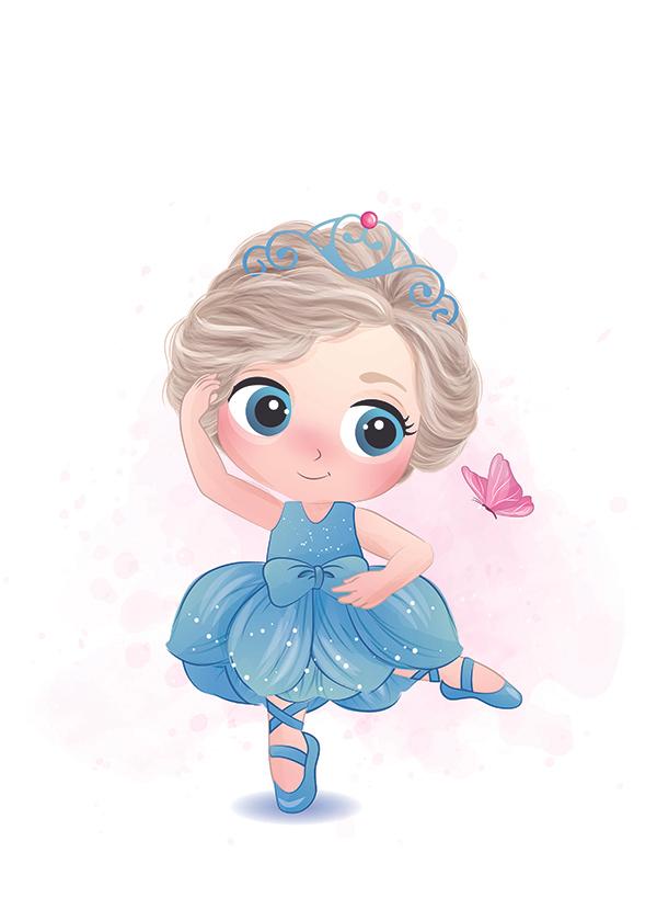Plakát Princezna v modrém