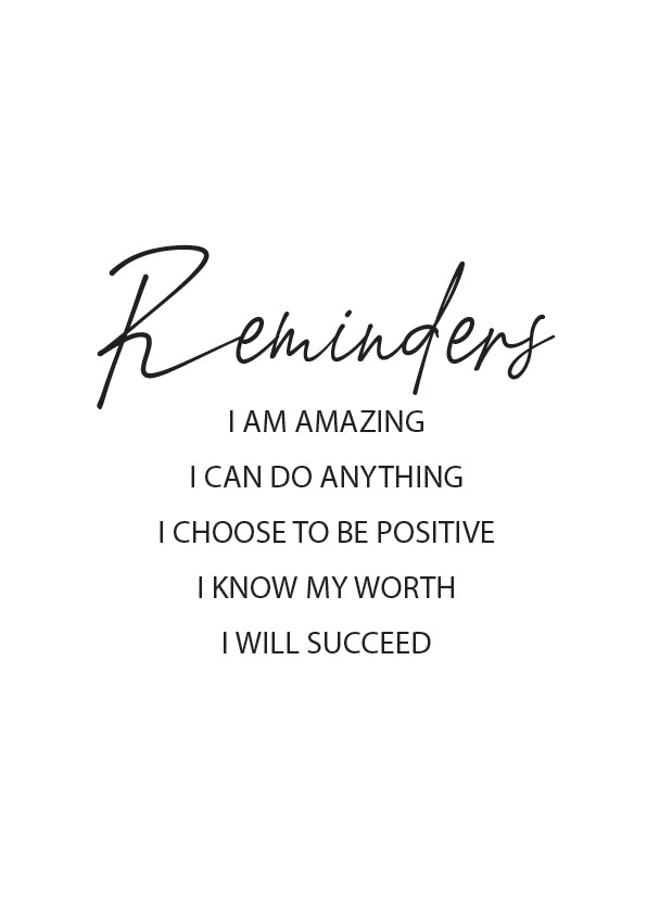 Plakát Reminders