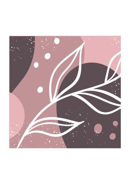 Plakát Růžová meditace Set4
