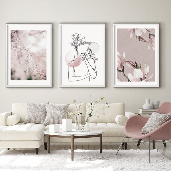 Plakát Růžové magnolie