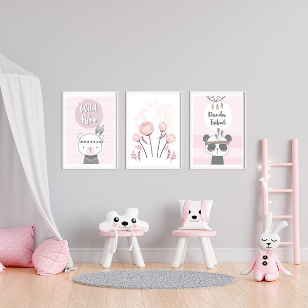 Plakát Růžové tulipány