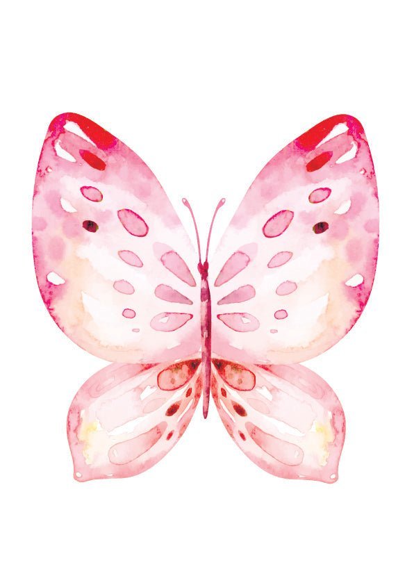 Plakát Růžový motýl