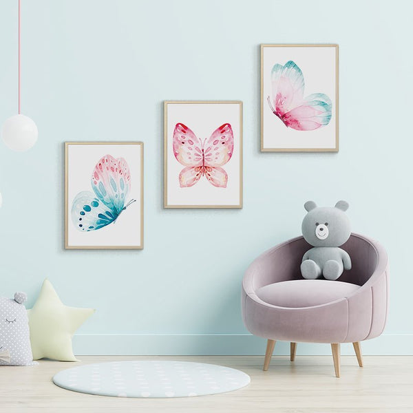 Plakát Růžový motýl