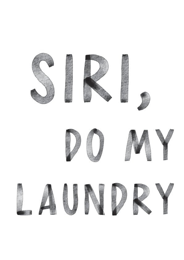 Plakát Siri, do my laundry