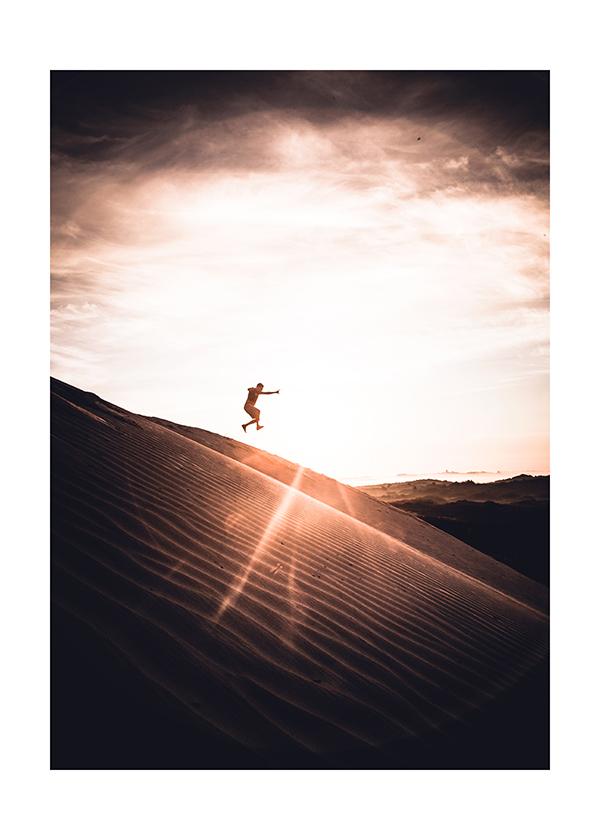 Plakát Skok v písečných dunách
