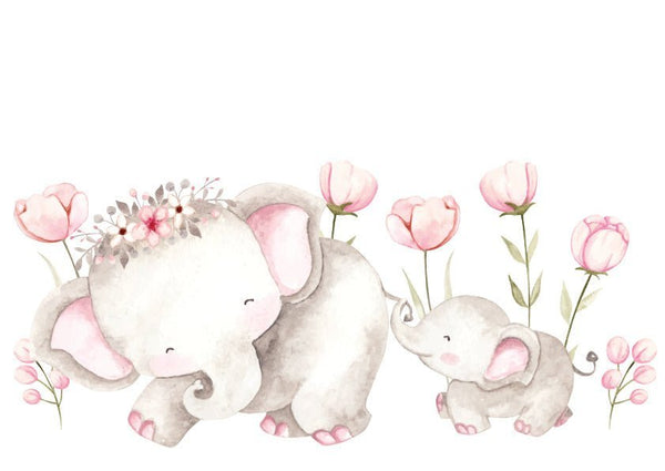 Plakát Sloníci v tulipánech